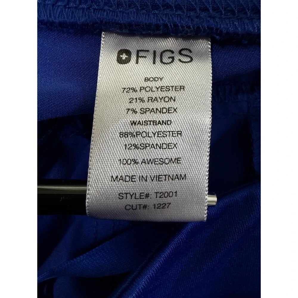 FIGS Technical Collection Axim Scrub Pants Mens Size XL Royal Blue Stretch EUC
